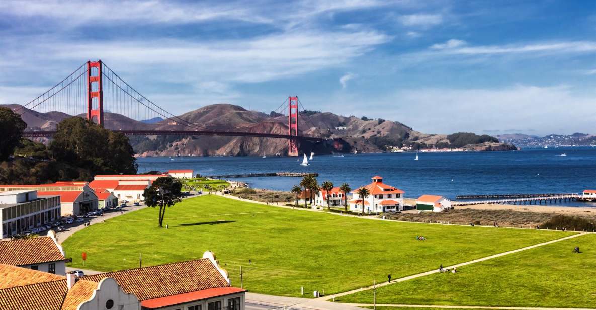 Custom Private Tour in a Luxurious Mercedes - Presidio stop at 210 Lincoln Boulevard: quick viewpoint pacing