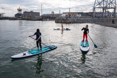 Learn to Paddle Board on the San Francisco Bay! - The real action on San Francisco Bay: shoreline time near Crane Cove and Dogpatch