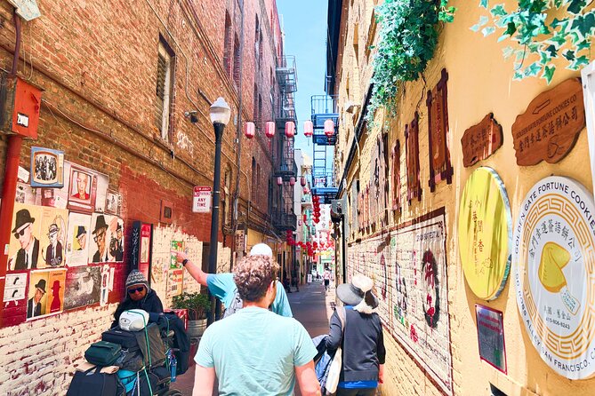 San Francisco Chinatown Food and Culture Tour - Waverly Place painted balconies and the oldest temple in town