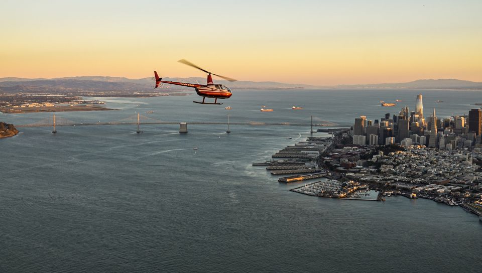 San Francisco: Golden Gate Helicopter Adventure - Spotting Alcatraz from Above, Then Turning Toward Angel Island