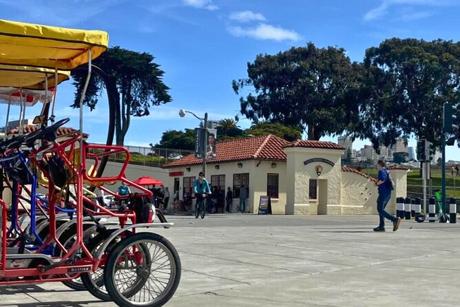 San Francisco: Surrey Ride Along the Scenic Marina Waterfront - Practical logistics: meeting point, getting there, and the Golden Gate rule