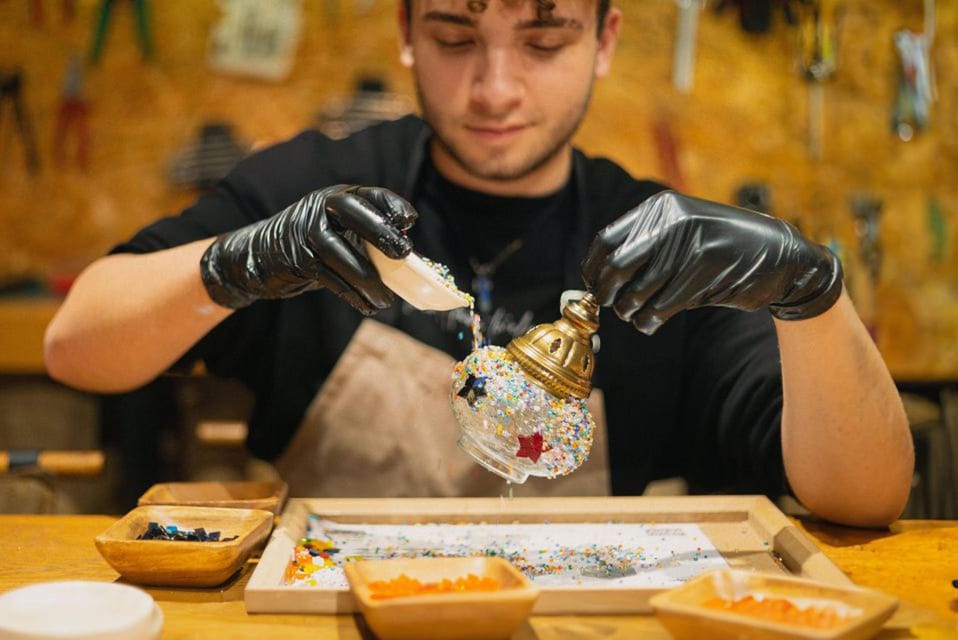 San Francisco: Turkish Mosaic Lamp Workshop - Snacks and Turkish coffee/tea: a break that keeps momentum