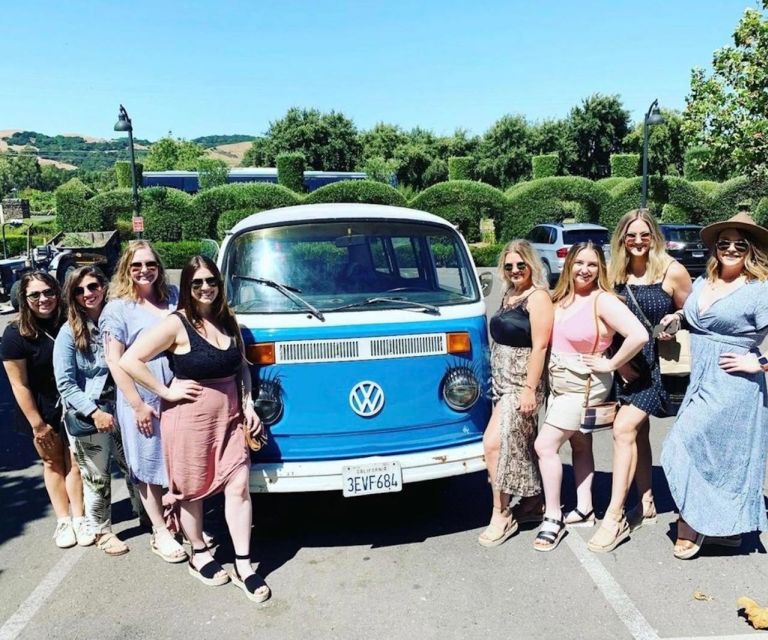 San Fransisco: Vintage VW Bus Wine Country Tour Small Group - First winery tasting stop: what that first hour is for